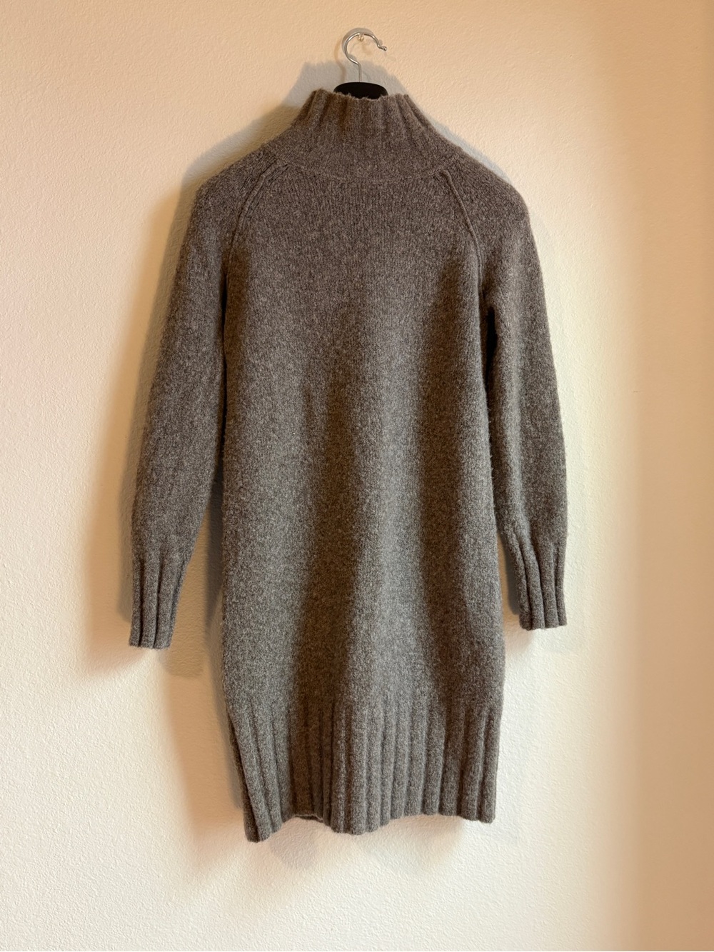 Banana Republic Taupe Mock Neck Sweater Dress
